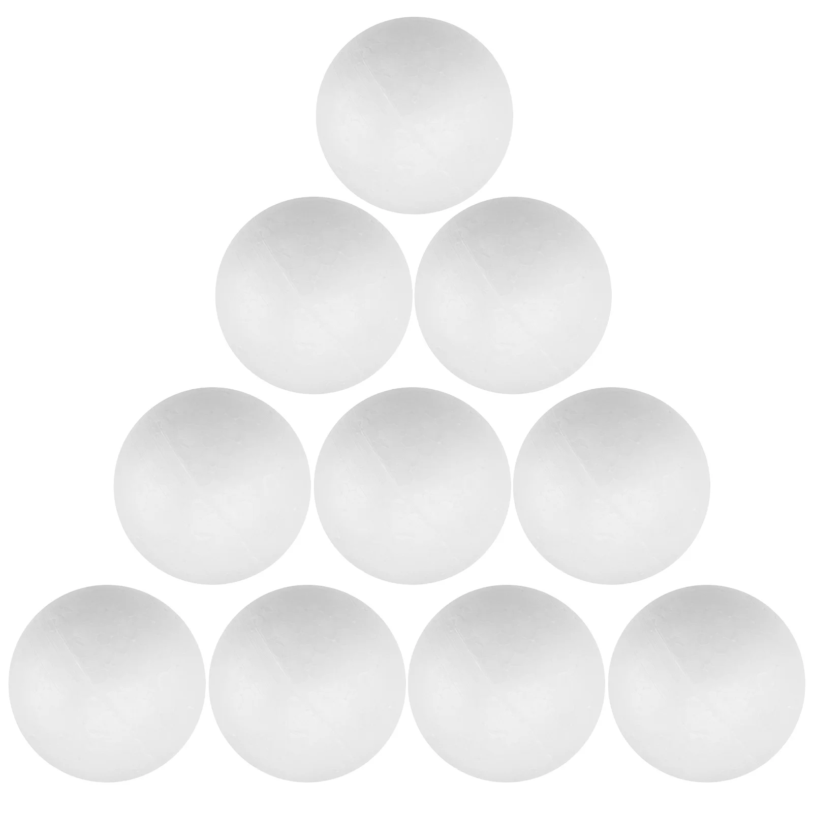 

10pcs 6Cm Craft Balls White Polystyrene Solid Spheres Diy Decoration 6Cm Balls Party Christmas Making 10 Piece Set