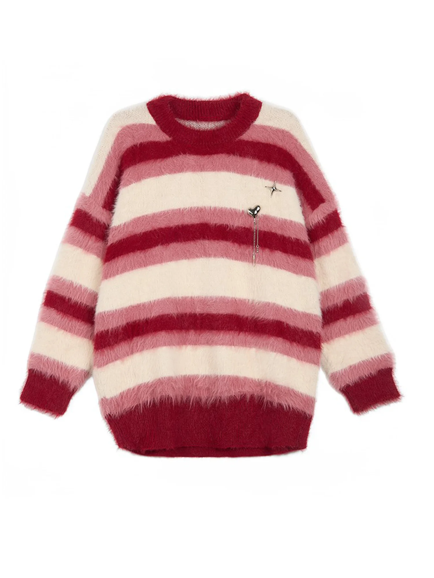 

Y2k Harajuku American Vintage Sweater Woman Korean Fashion Pullover 2000s Long Sleeve Elegant Knitwears Designer Aesthetic New