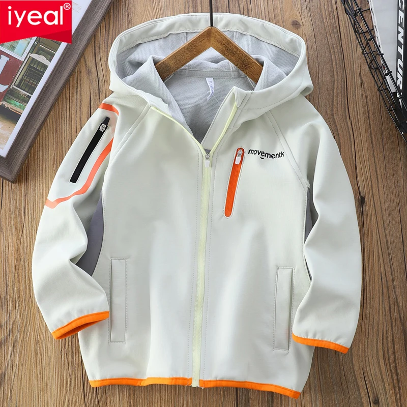 

IYEAL Children's Autumn Winter Warm Fleece Jacket Hooded Thick Zipper Cardigan Assault Jacket Teenagers Boys Windproof Jacket