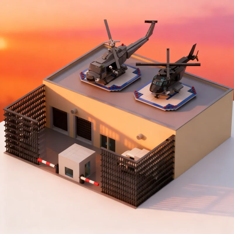 

3934pcs MOC Military Base City Coast Guard Model Building Blocks Toy Gift Creative Display Collectible Desk Premium Adult Kids