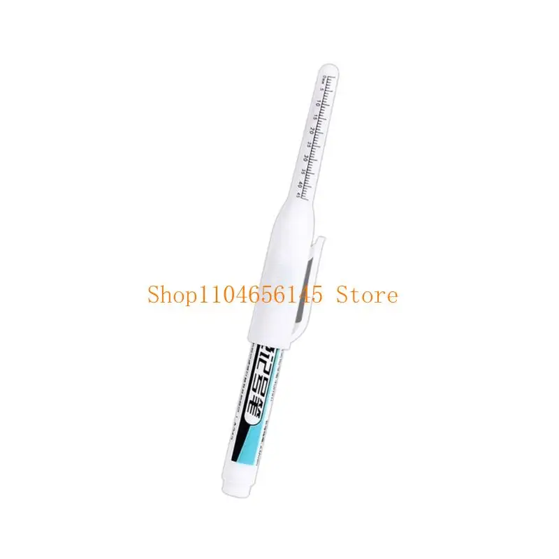 Long Head Marker Pen Deep Hole Woodworking Markers with 45mm Long Tip for Construction Metal Marking Woodworking Project