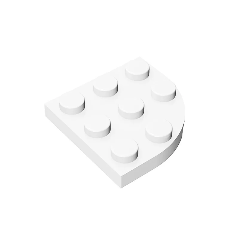 MOC-Round Corner Building Blocks Kit, High-Tech Plate Bricks, Particle Puzzle, DIY brinquedos para crianças, presente de aniversário para crianças, 30357, 3x3, 10 peças