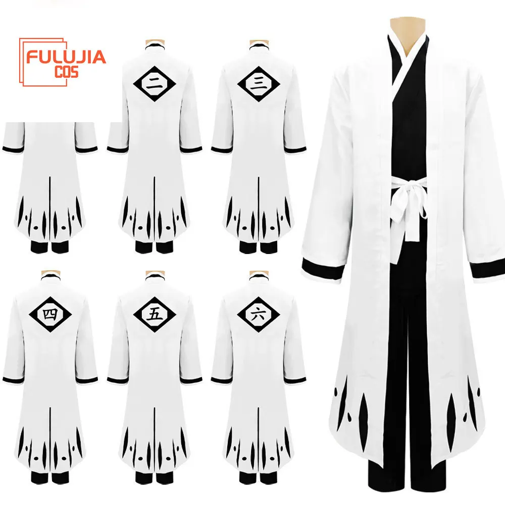 

Fulujiacos Anime Unisex Kimono Haori Long Sleeve Coat Captain Cloak Cardigan Cosplay costume
