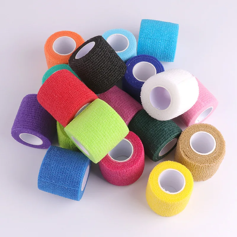 5cm Waterproof Self Adhesive Stretch Disposable Bandage Tattoo Handle Tube Grip Bandage Cover Wraps Tapes Finger Protection