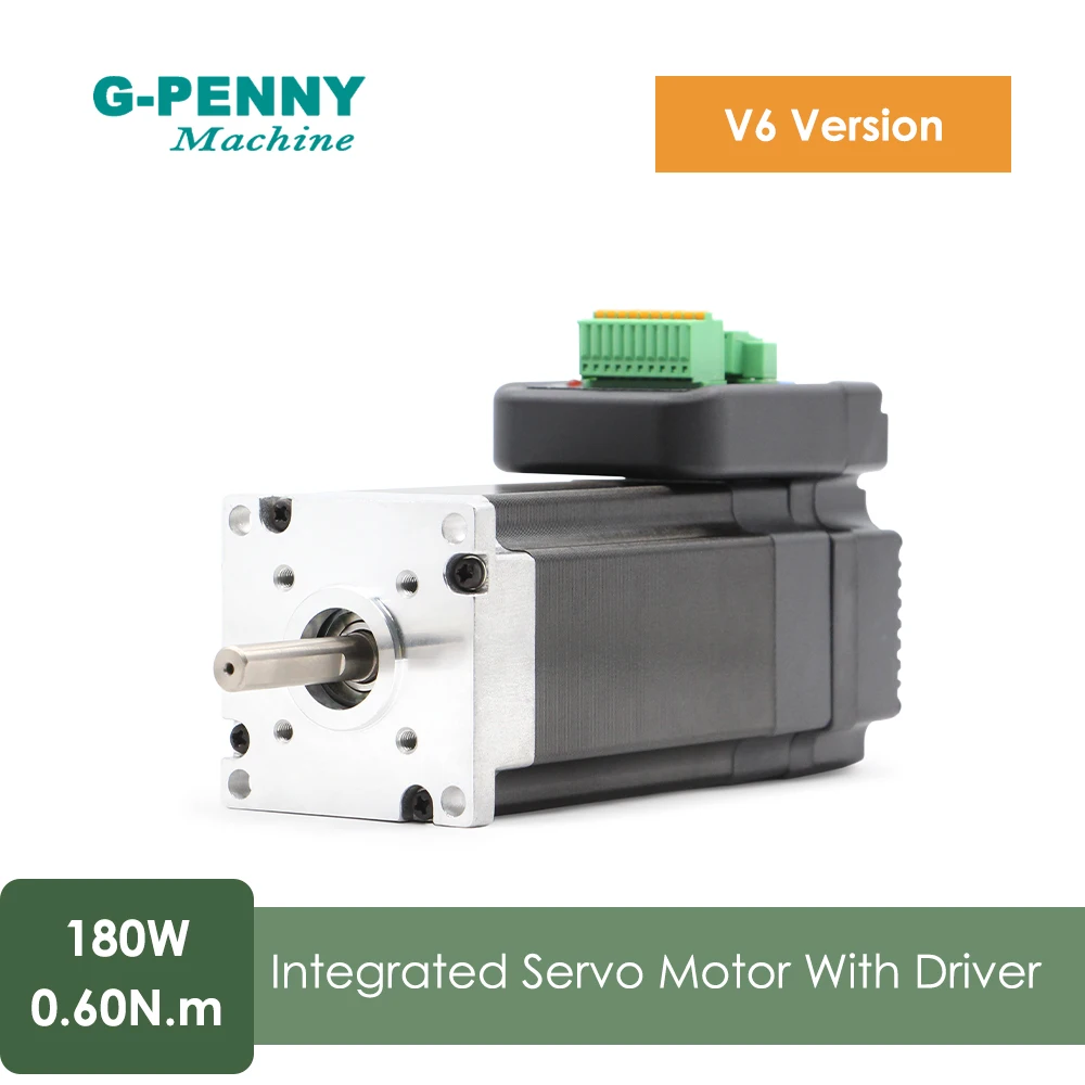 Free Shipping! 180w 36VDC 3000rpm Integrated servo motor 0.60N.m 6A Mini Servo motor with driver