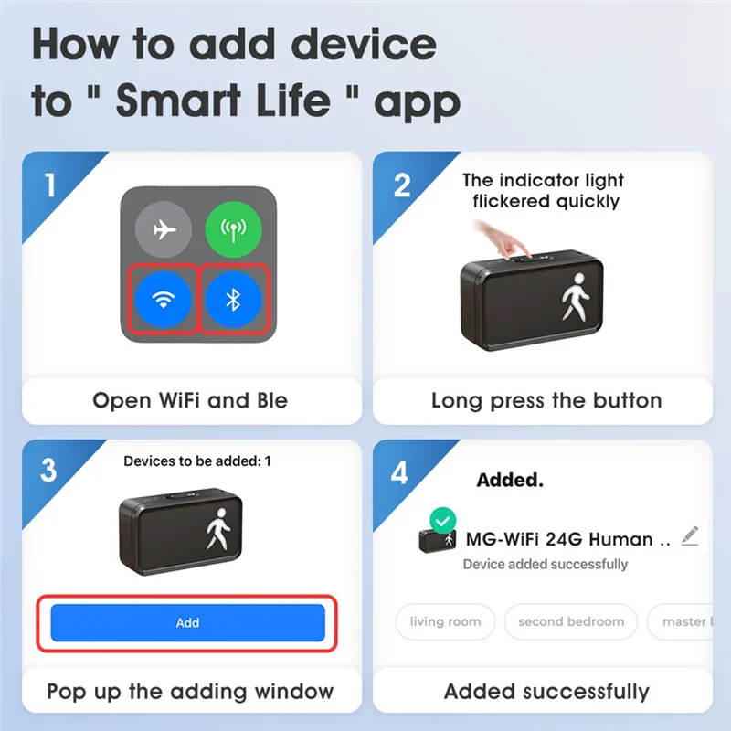 Leading-Tuya Wifi détecteur de présence humaine 24G détecteur de Radar capteurs de mouvement capteur PIR intelligent du corps humain vie intelligente