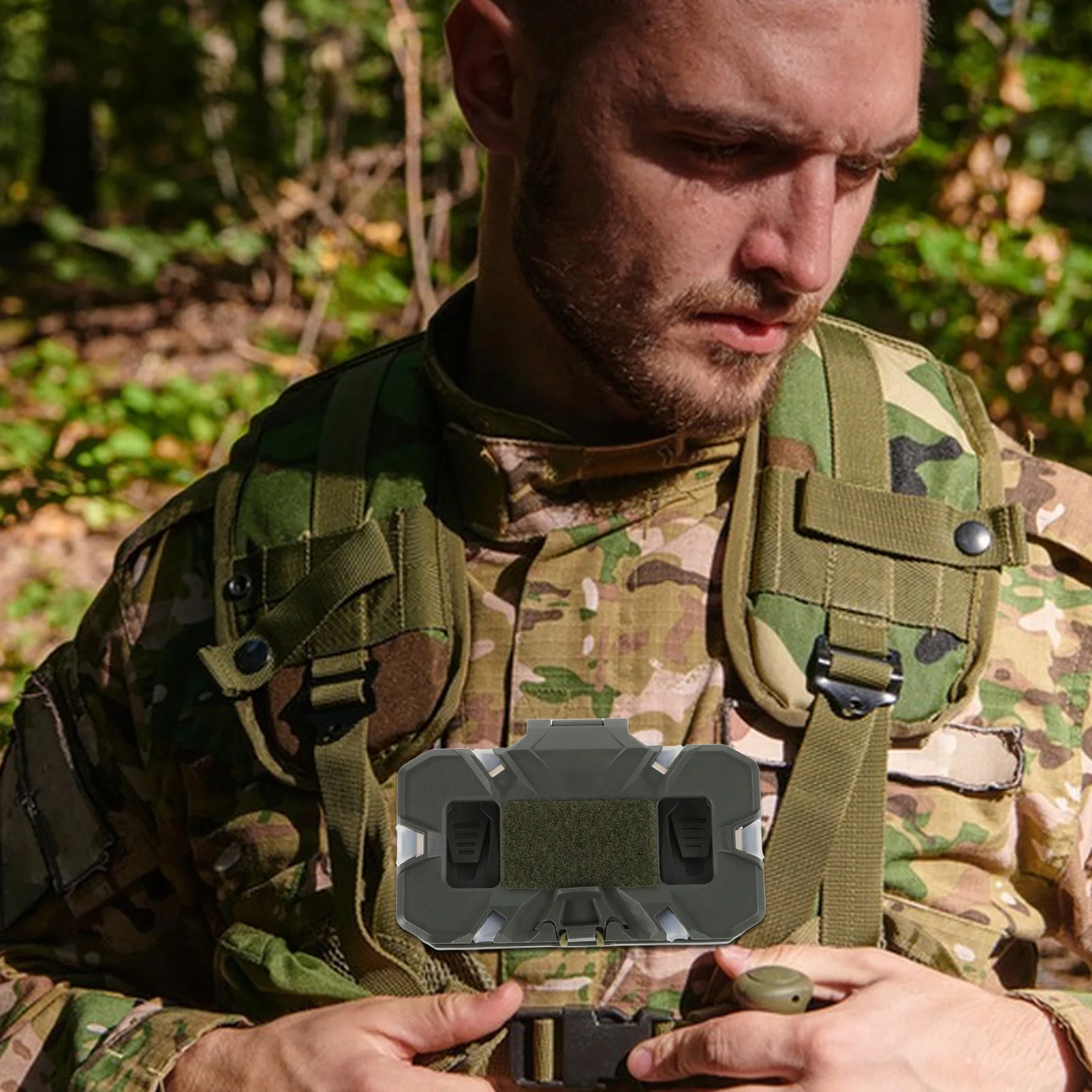 Vest Mounting Bracket Board Carrier Phone Chest Holder Foldable Accessory Cell Gear