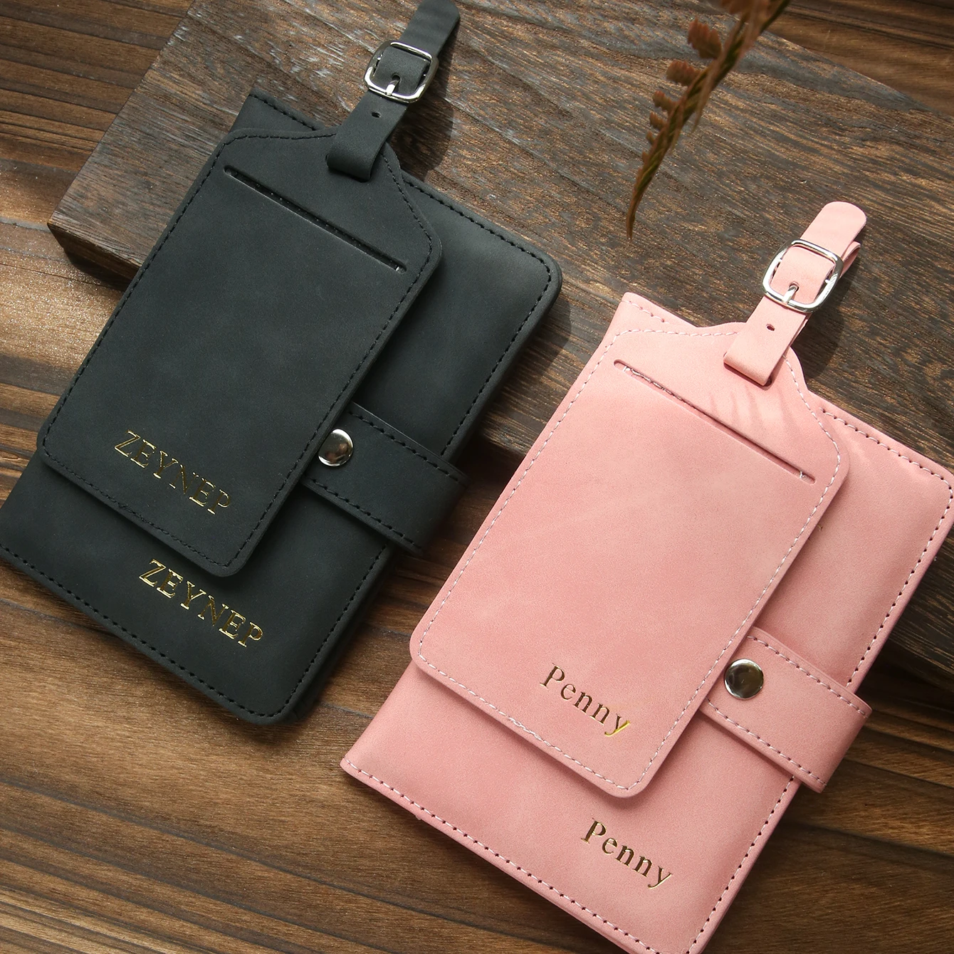 Custom Name PU Leather Passpor - Travel Accessories Overseas 评论和价格