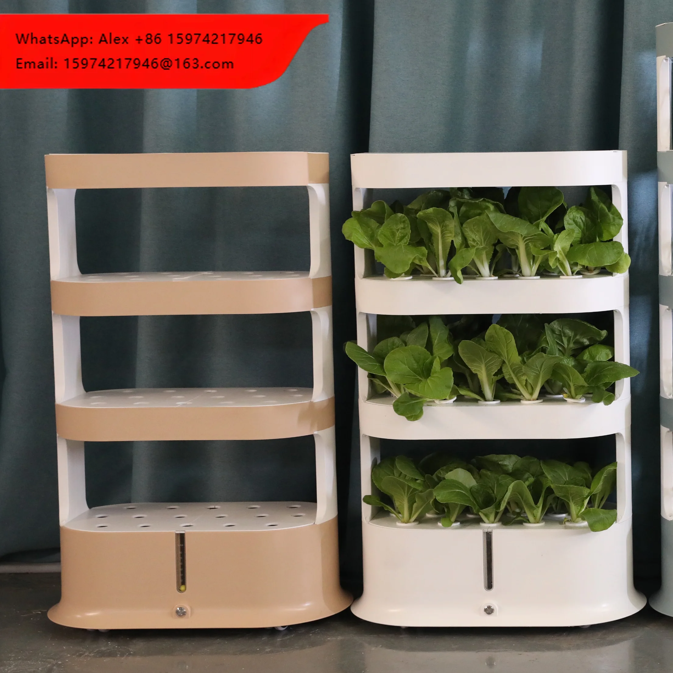Nutrient Solution Circulation Self Watering Pump Planter Vertical Hydroponics Growing System Remote Control Timing Light 48