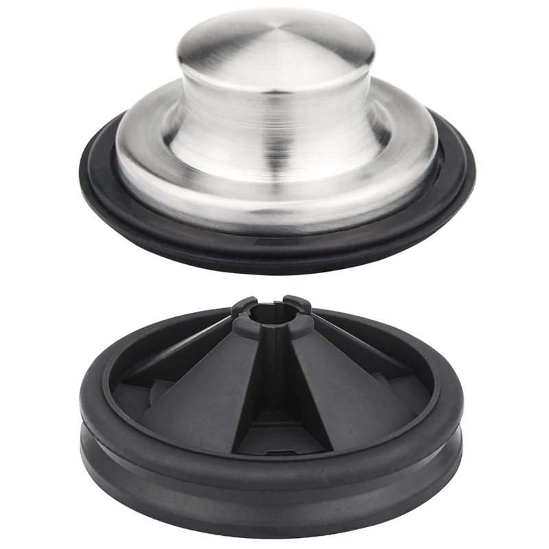 Garbage Disposal Splash Guards With Stainless Steel Brushed Kitchen Sink Stopper Drain Plug Set Food Waste Parts Accessories