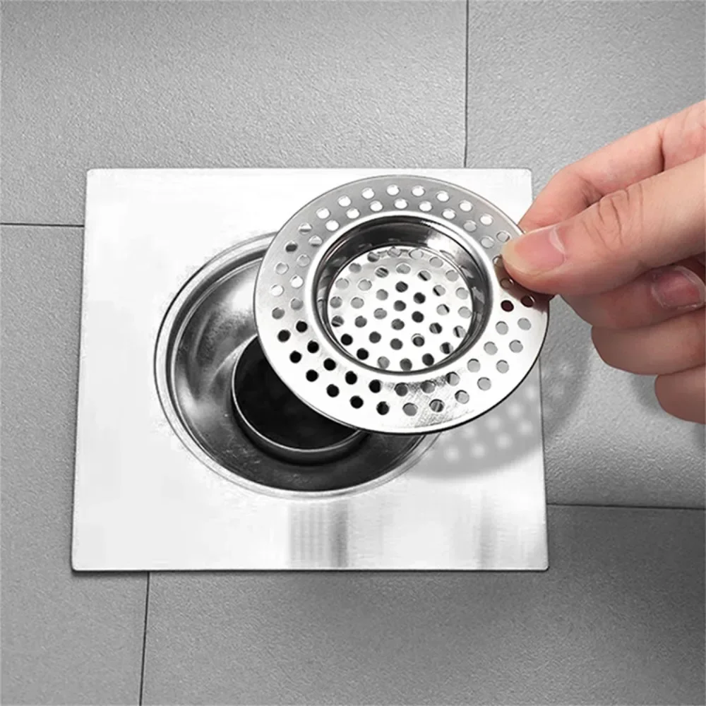 New Sink Strainer Kitchen Sink Grid Filter Drain Hole Filter Mesh Protection Against Clogging Kitchen Accessorie Stainless Steel