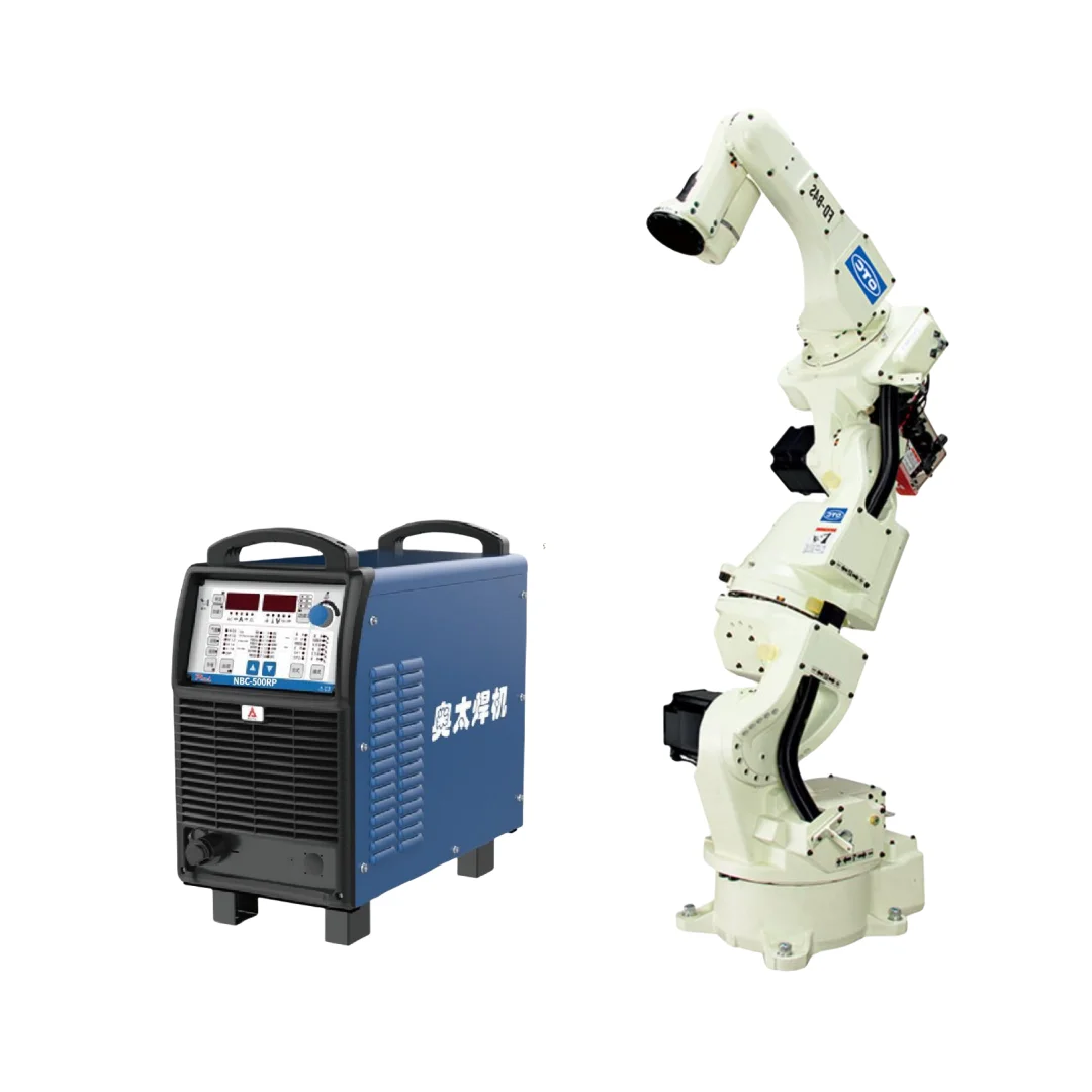 6-Axis Welding Robot Arm with 4kg Payload and 1440mm Reach, Includes Welding Power Source and Torches for Materials