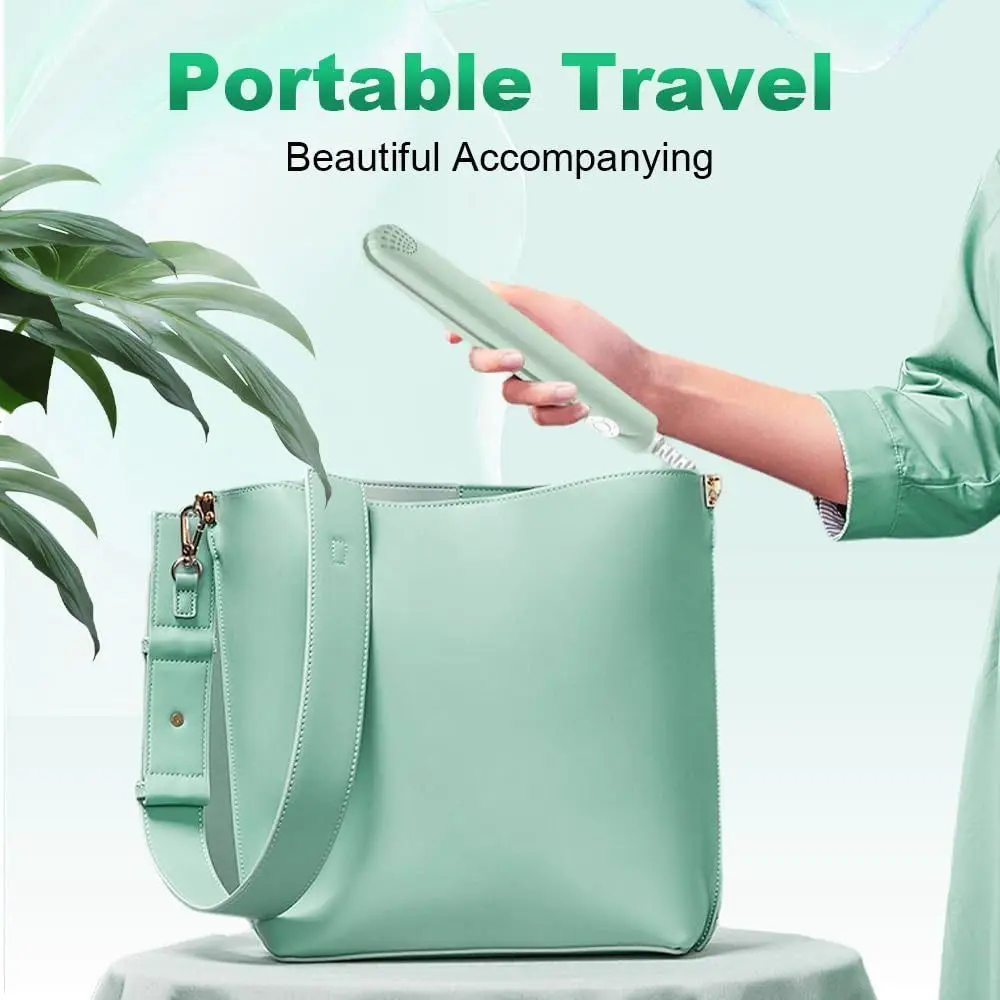 2 في 1 مكواة تجعيد صغيرة مزدوجة الأغراض بكرات ساخنة منفوش موجة مكواة تجعيد الشعر المحمولة الجذر رافع السفر الشباك العصا #2