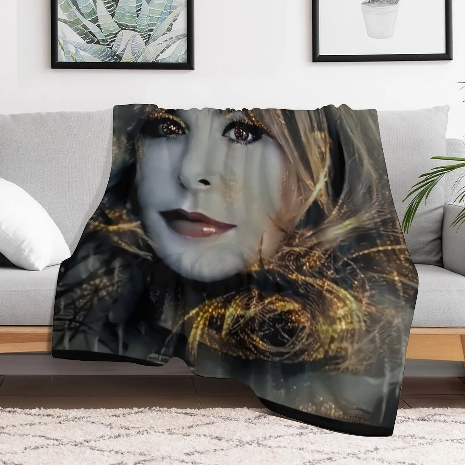 Mylène Farmer Throw Blanket Summer Beddings Luxury St Cute Moving Blankets