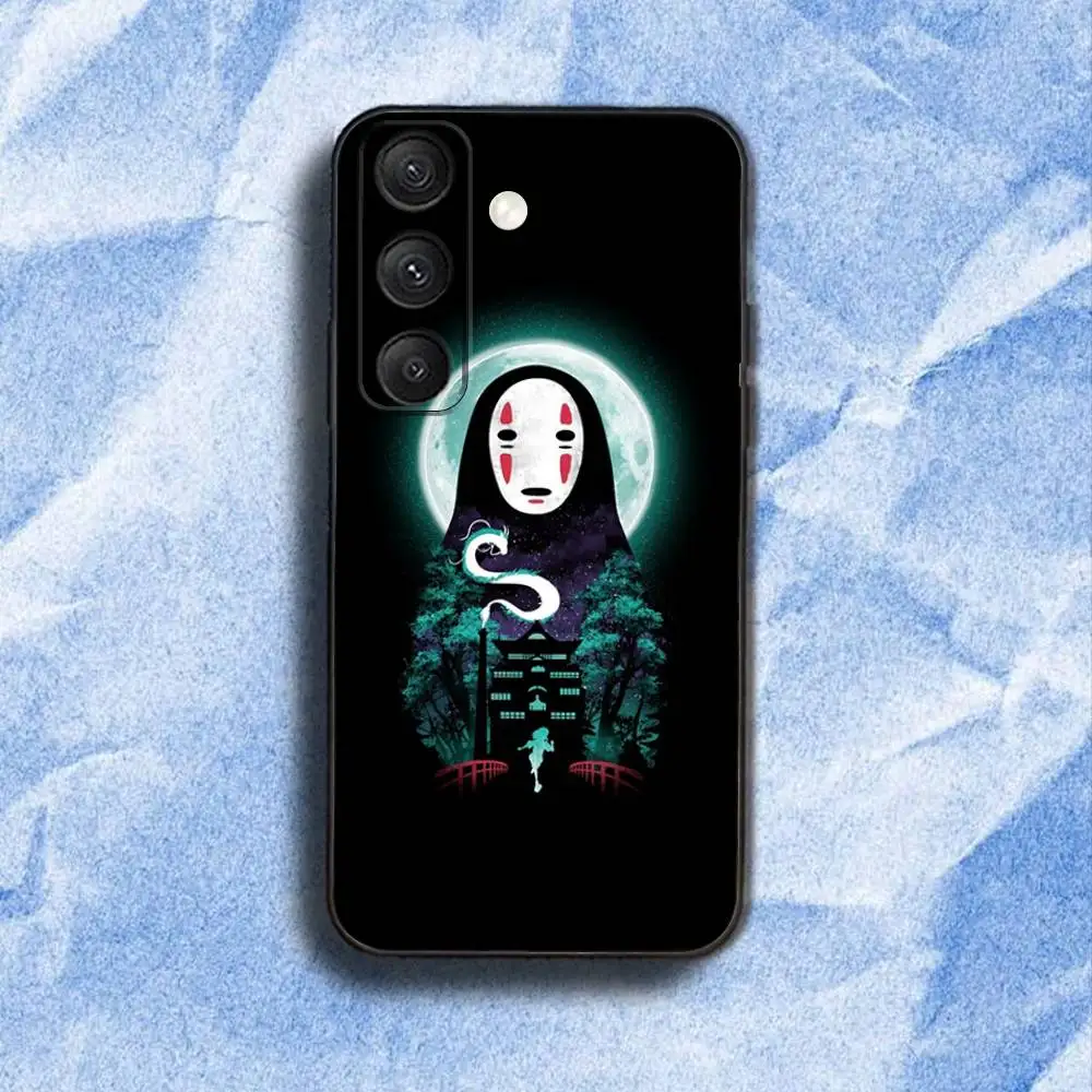 حافظة هاتف C-Cartoon H-Hayao Miyazaki لهاتف سامسونج S 25,24,23,22,30,21,10,9,Ultra,Plus,Lite,FE,4,5G حافظة ناعمة سوداء #6