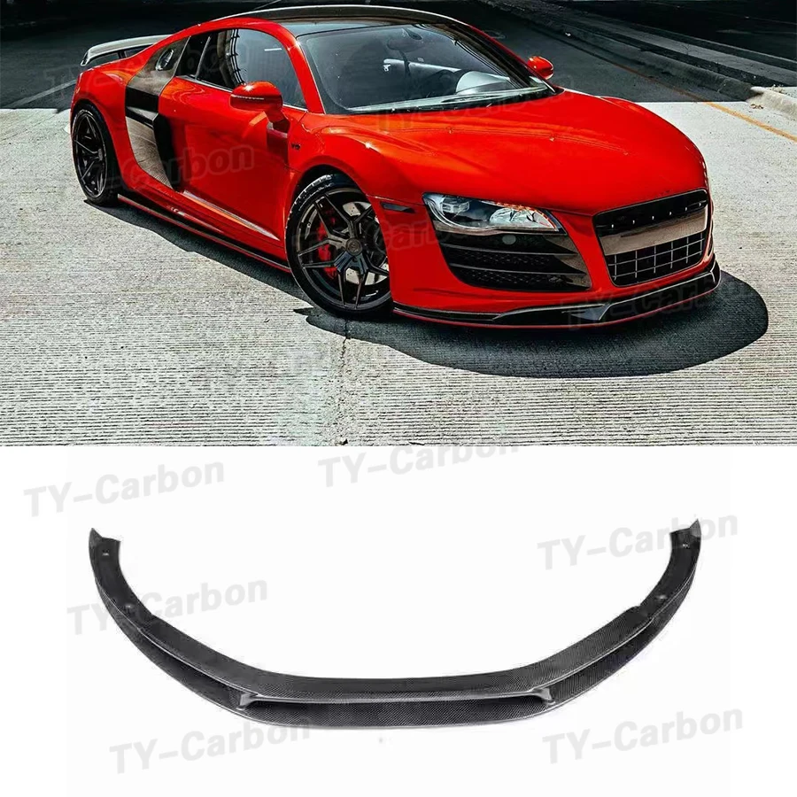 

Real Carbon Fiber Front bumper Lip For Audi R8 V8 V10 GT Spoiler Splitters Lid FRP 2007-2015