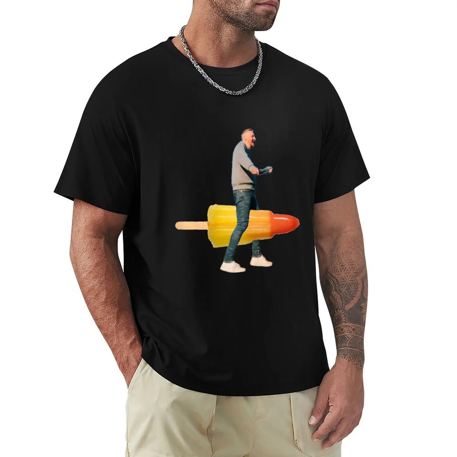 

Paul Breach Rocket Lolly T-Shirt oversized t shirt Man t-shirt blacks slim fit t shirts for men