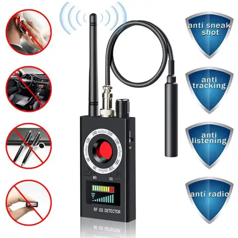 K88 Anti Candid Camera Detector RF GPS Signal Scanner Audio GSM Bug Tracker Finder Jammer Audio Signal Blocker Protect Privacy