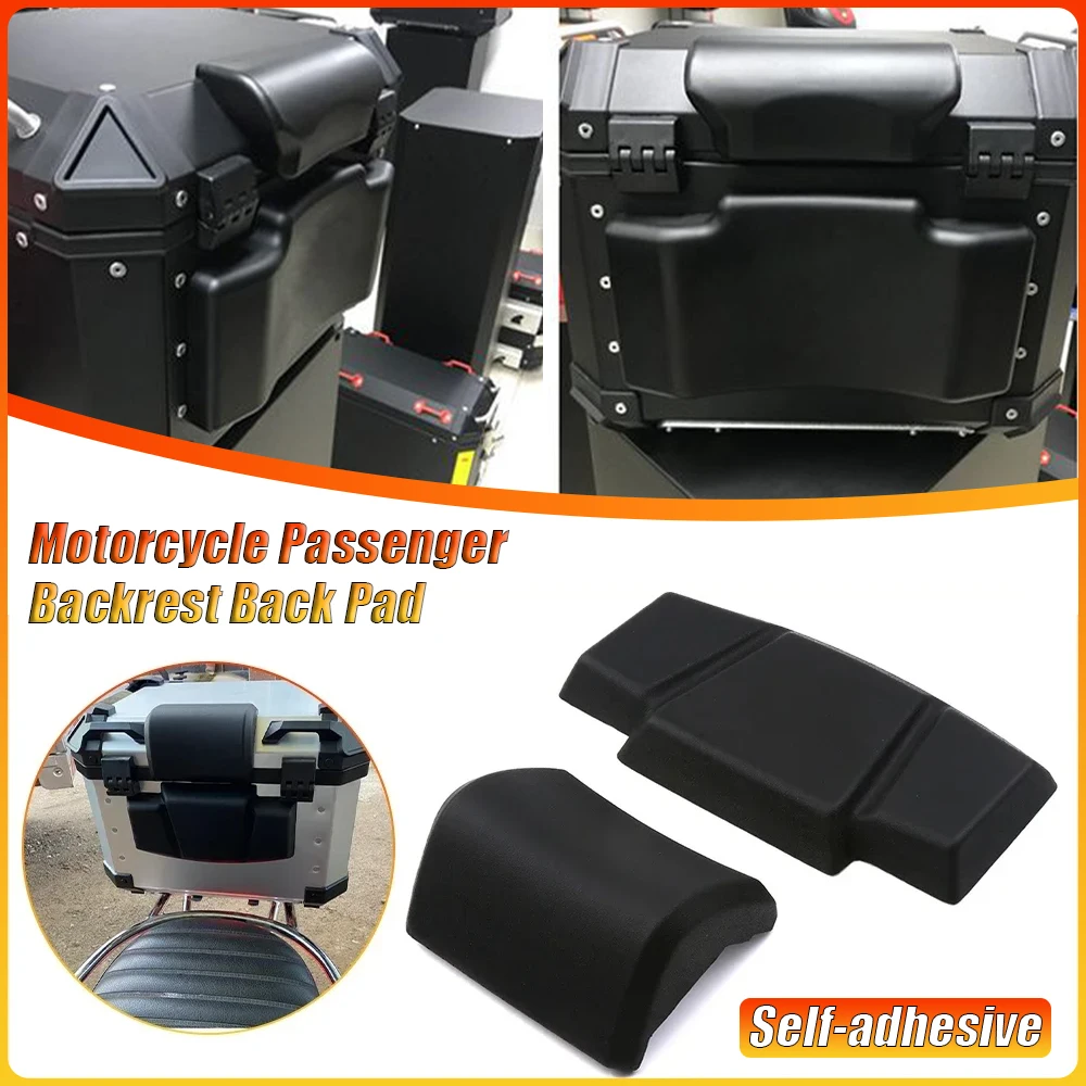 

Universal Motorcycle Passenger Backrest Back Pad Self-adhesive Shockproof Moto Rear Top Case Box Luggage Cushion Pad Backrest