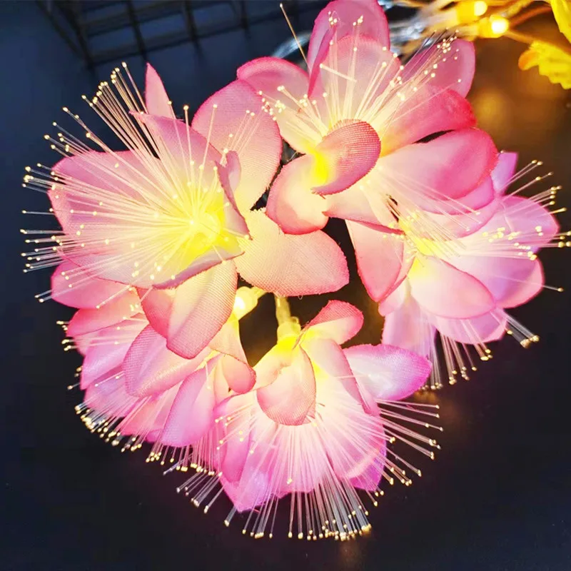 Blumen LED Lichterketten Indoor Party Weihnachten Hängende Beleuchtung Dekoration Batterie USB Powered Lichterketten Vorhänge – Detail 7