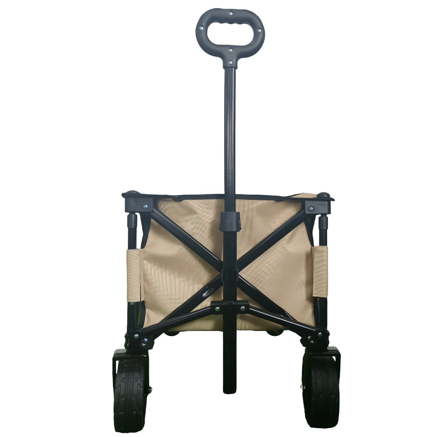 Wholesale Folding Wagon All-Terrain Folding Camping Wagon Cart Heavy Duty Stainless Steel Beach Wagon Cart with Big Wheels