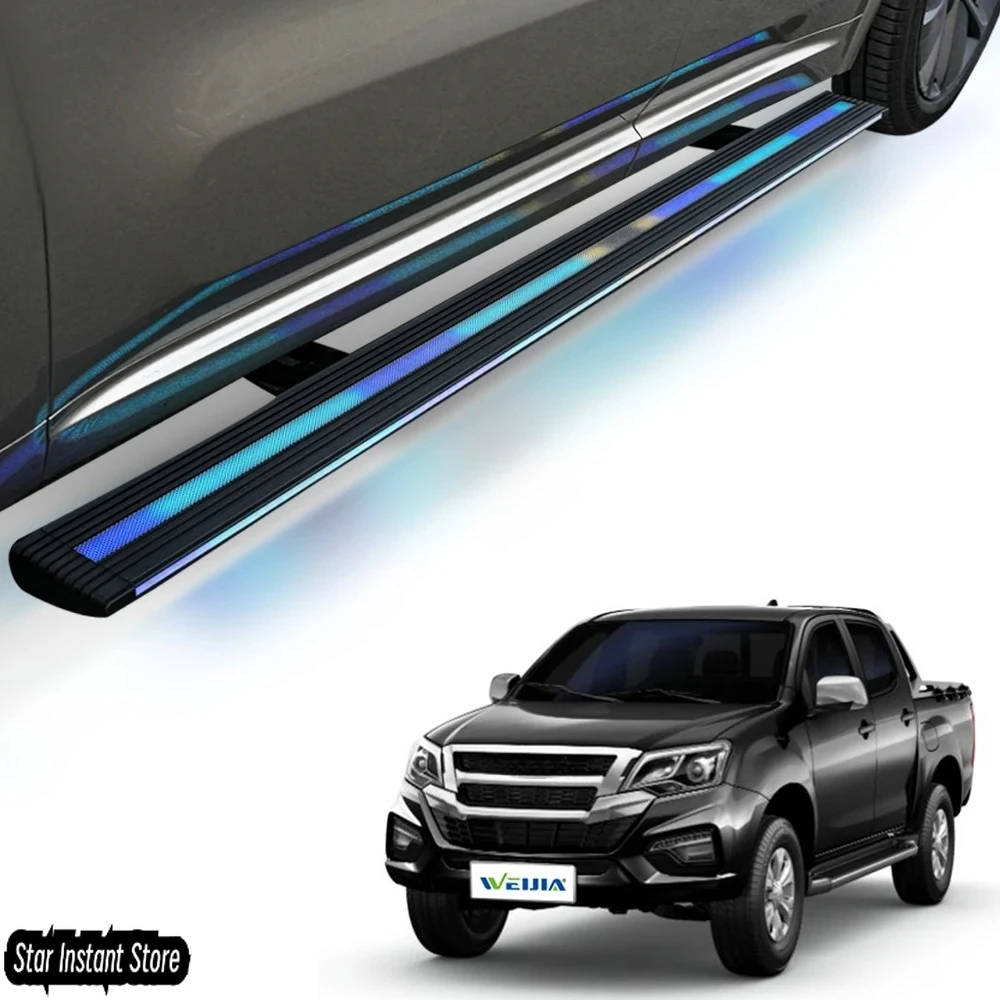 

Auto Retractable Running Boards for Isuzu Ruimai 2019-2025, Electric Side Steps with LED Lights, Aluminum Alloy Pickup Steps