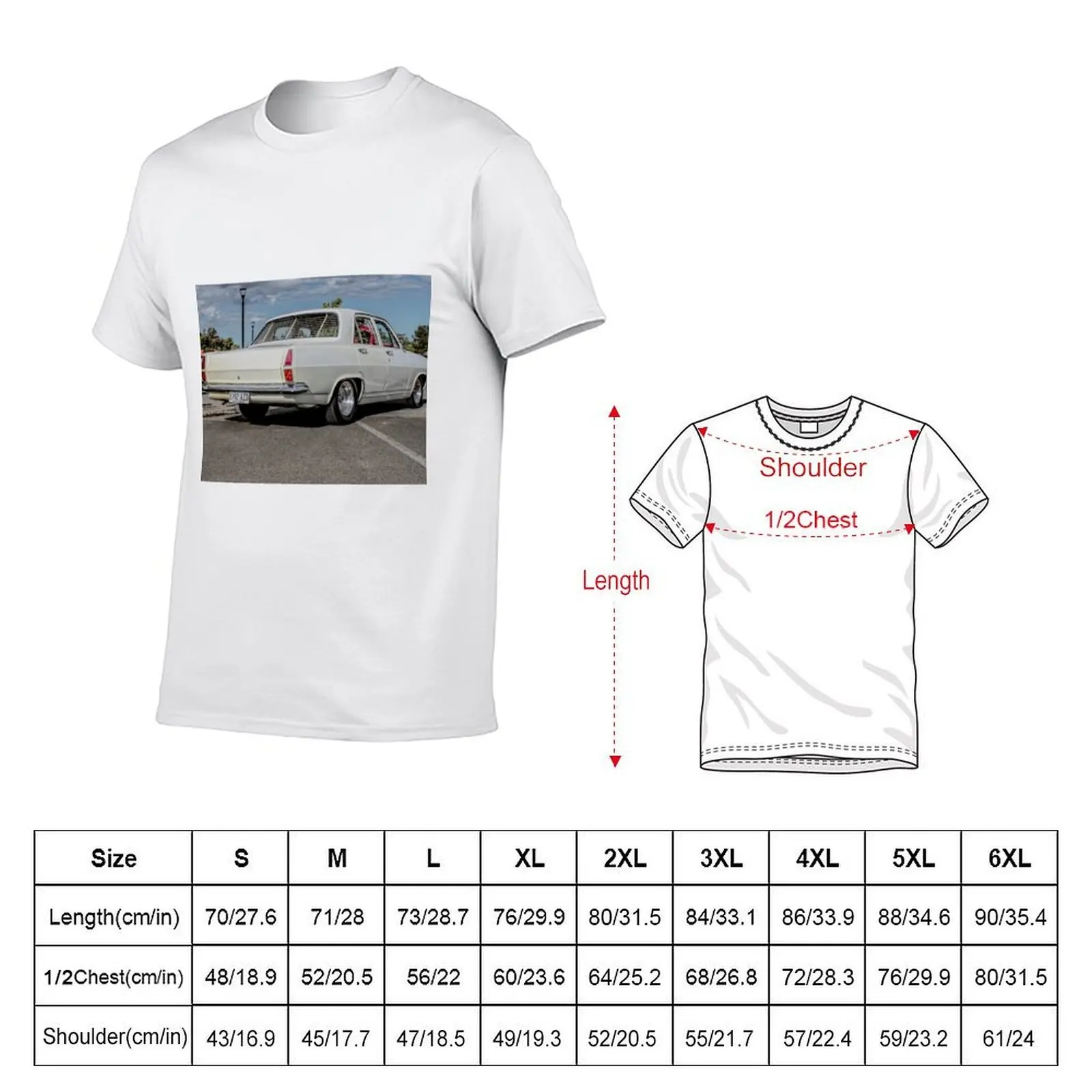 Holden HR sedan rear view T-Shirt baggy shirts man t shirt plain white t shirts men