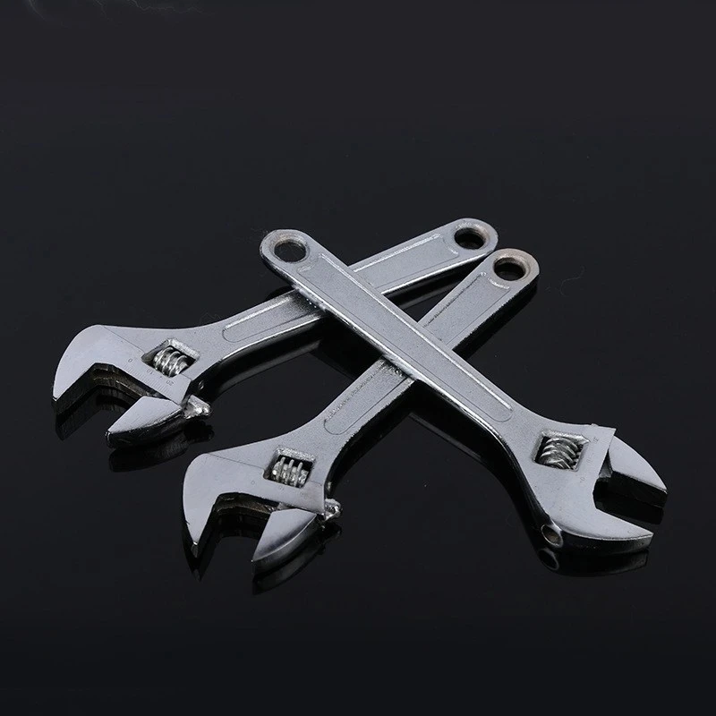 Universal Multifunctional Activity Short Handle Large Opening Adjustable Wrench Plumbing Installation Bathroom image 2
