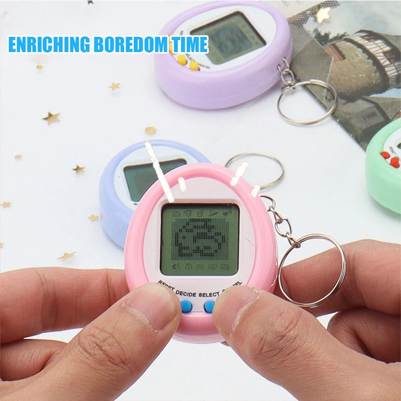 Mode 90er Jahre nostalgische Tamagotchi elektronische Haustiere Katze pädagogische lustige 90er Jahre virtuelle Cyber Haustier Spielzeug Geschenk Weihnachten Geburtstag Spielzeug