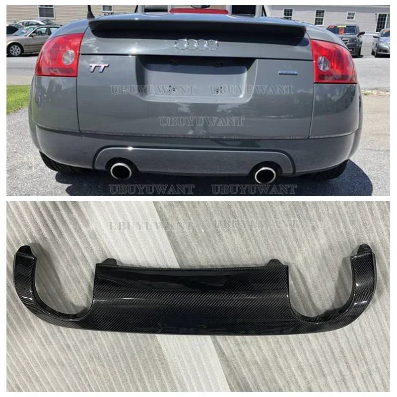 For Audi TT 8N Sport Coupe Convertible 2 Door 2004 2005 2006 Rear Bumper Lip Spoiler Splitter Diffuser Cover Canards Tuning