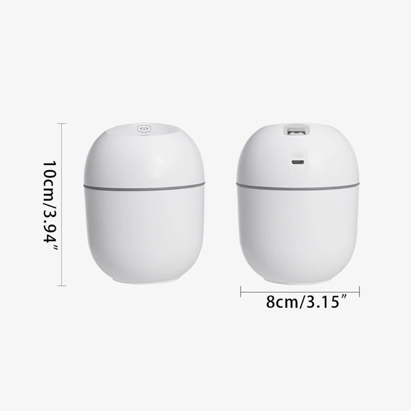 Tragbare 220ml Micro Elektrische Luftbefeuchter Air Diffusor USB Kühlen Nebel Sprayer mit Atmosphäre Nacht Licht für Home Auto