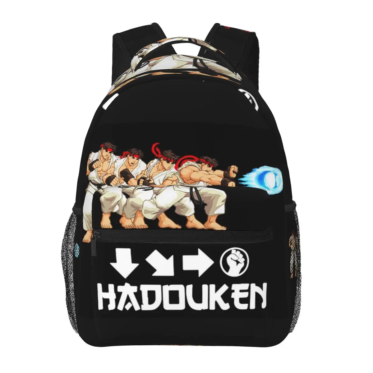 

Defeated Portraits Super Street Fighter Backpacks Boys Girls Bookbag Children School Bags Cartoon Laptop Rucksack Shoulder Bag