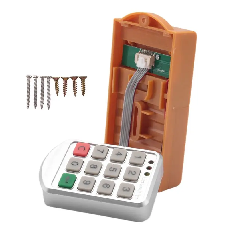 B24B Electronic Lock Digital Smart Password Keyboard Digital Cabinet Door Password Lock For File Cabinet Locker Drawer