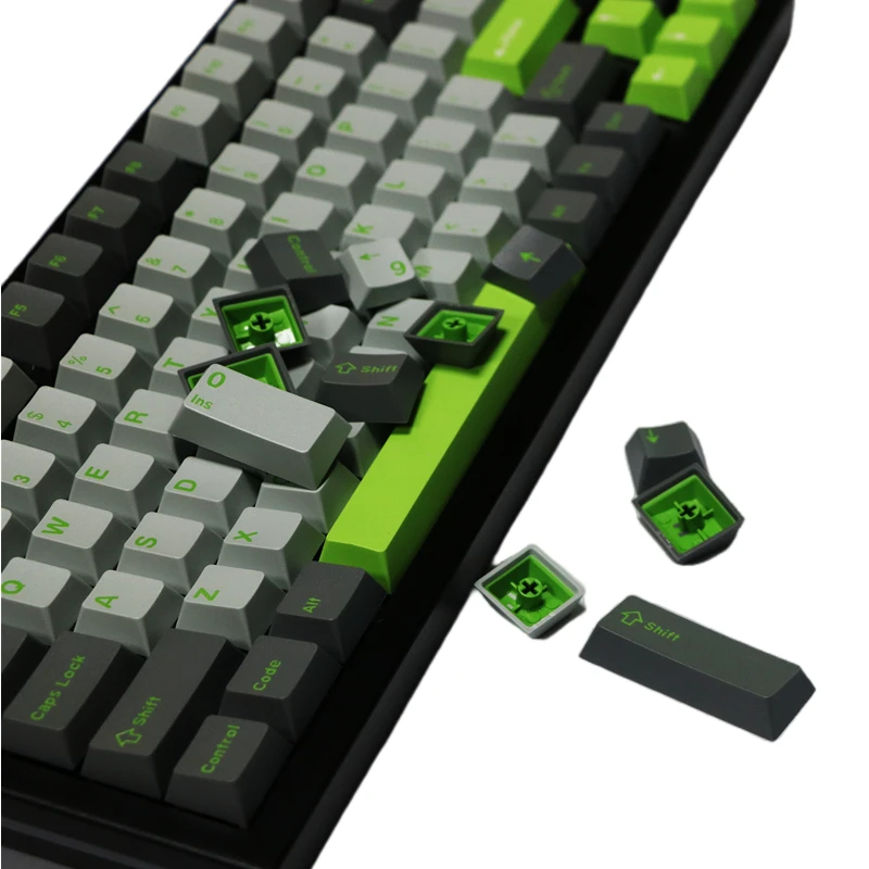 Lime Keycap Original Height Cherry Keycap Two-color Craft ABS Material 172 Full Set