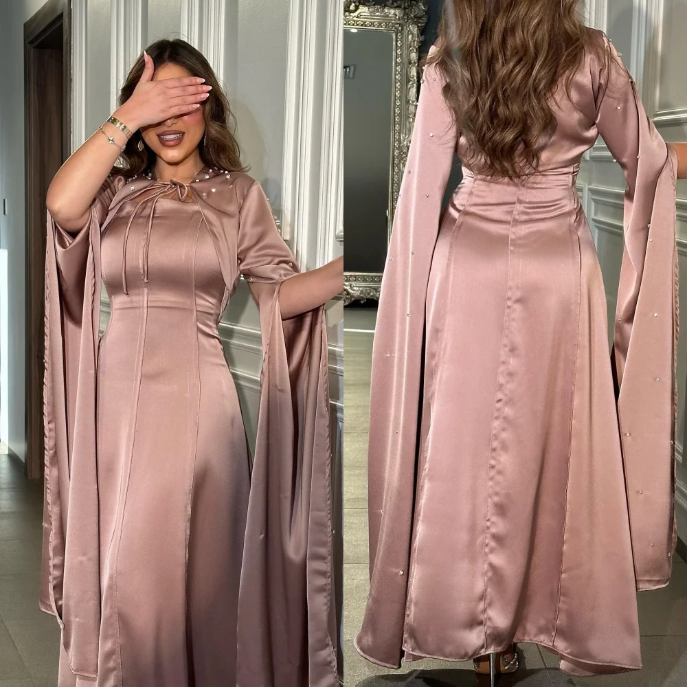 Customized Rhinestone Homecoming A-line High Collar Bespoke Occasion Gown Long Dresses Unique Design, Carefully Selected, Elegan