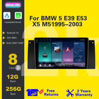 Car Radio Carplay Android 14 For BMW 5  E39 1995 -2003 E53 X5 M5 Carplay 4G Car Multimedia GPS 2din auto radio