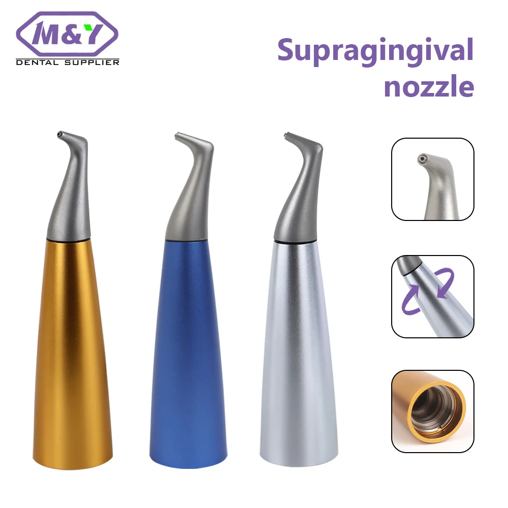 Dental Supragingival Air Prophy Jet  Nozzle Silver Blue Gold Sandblaster Gun Tip Teeth Polishing Stain Removal Accessory