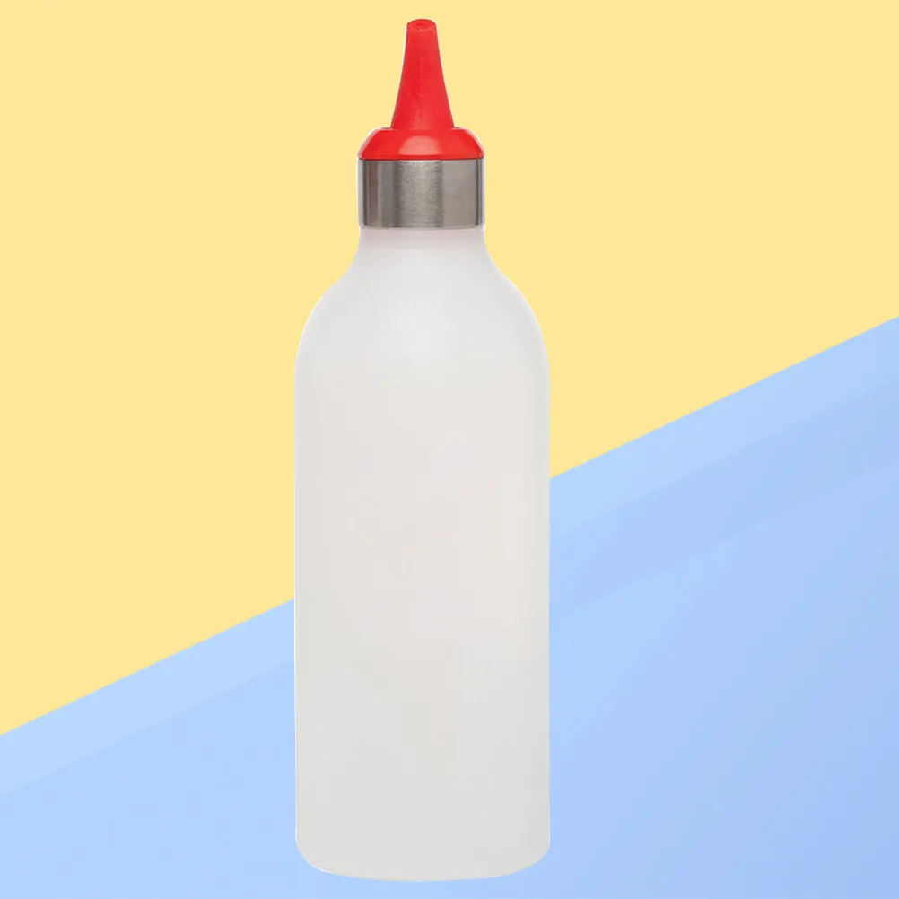 2Pcs 450Ml Vinegar Bottle Kitchen Plastic Squeeze Bottle Large Capacity Condiment Dispenser for Liquid Sticky Sauce Oil Jam