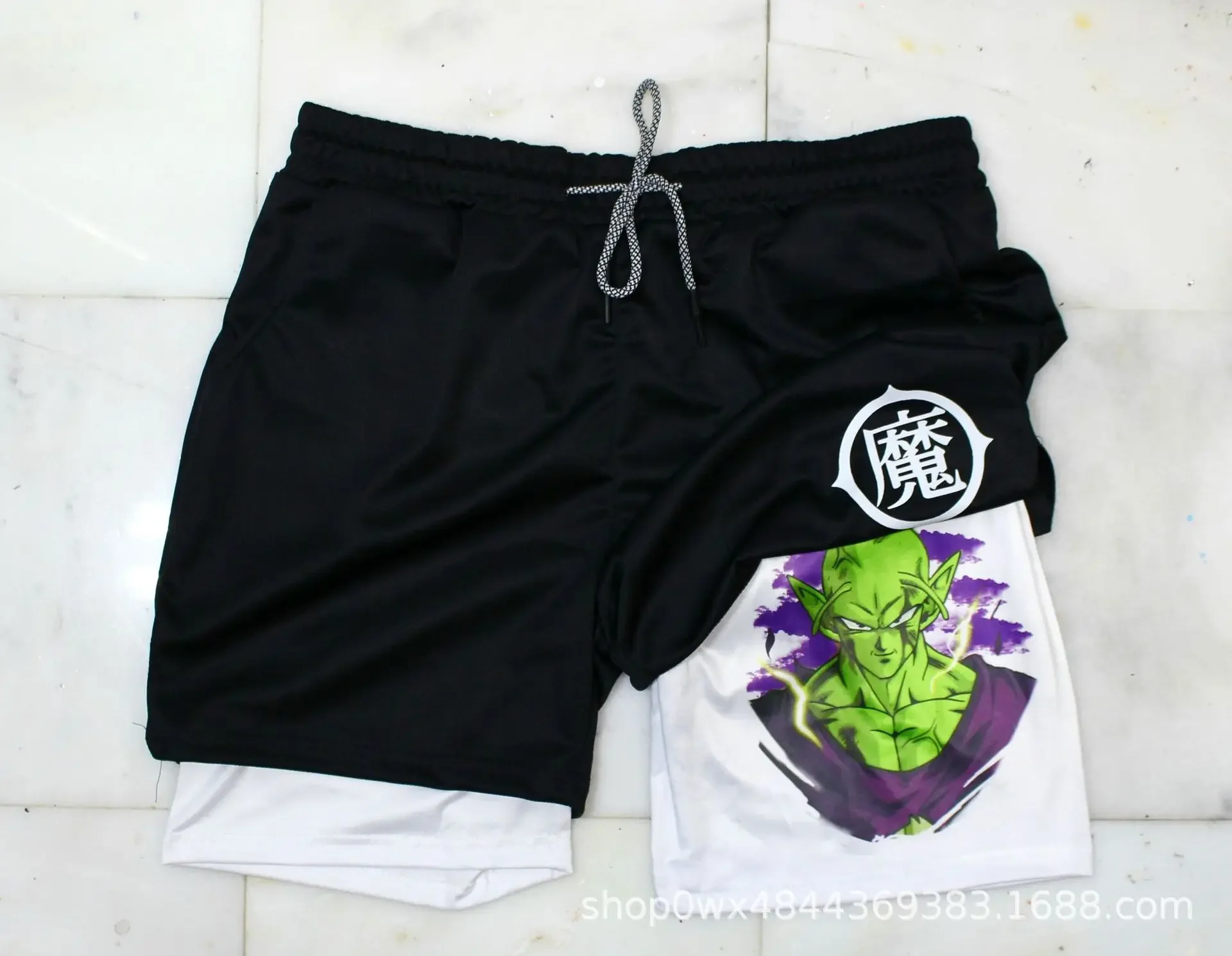 

Dragon Ball Naruto Anime Shorts Men's Swimming Shorts Beach Wear Shorts Summer Shorts 2-in-1 Men's Casual Beach Gym