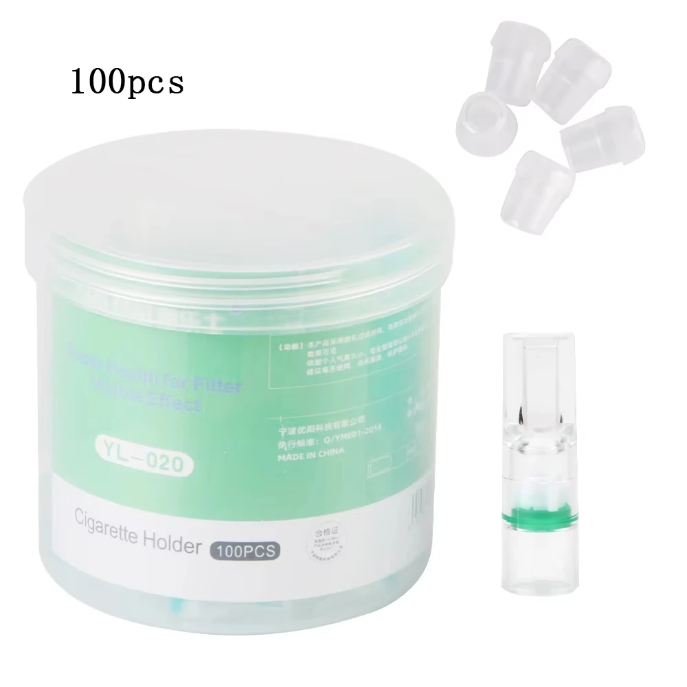 

Одноразовые фильтры для сигарет, 100 шт., для снижения содержания смолы – аксессуар для здоровья при курении