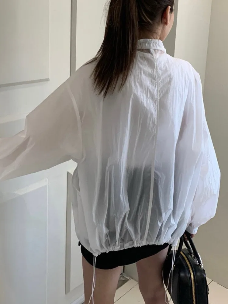 Lightweight Loose Women's Summer New Sle Outdoor Casual Sun Protection irt Jaet Breathable Simple Design Spring 2025
