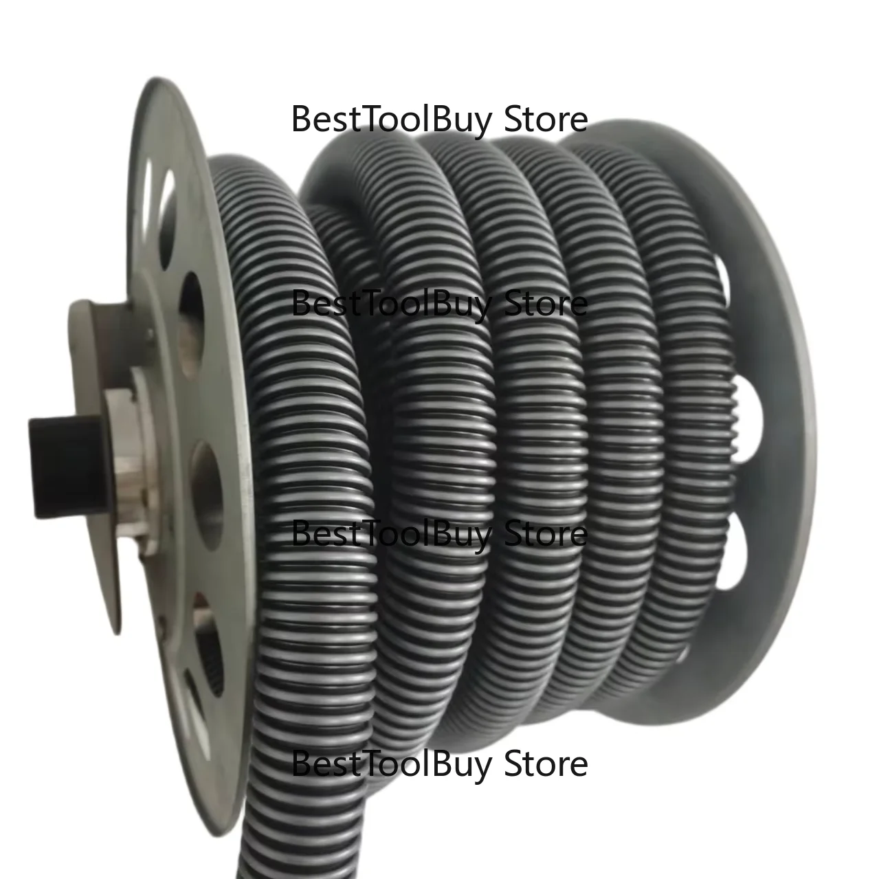 Wall Mounted Retractable Vacuum Hose Reel with 30ft 1-1/4