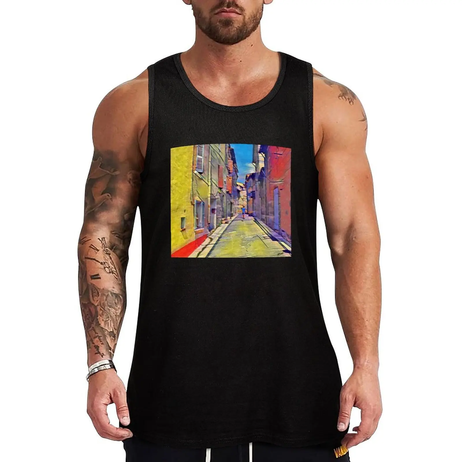 

Provence Cote d Azur Tank Top sleeveless shirt man gym tops gym for men Man sleeveless shirt