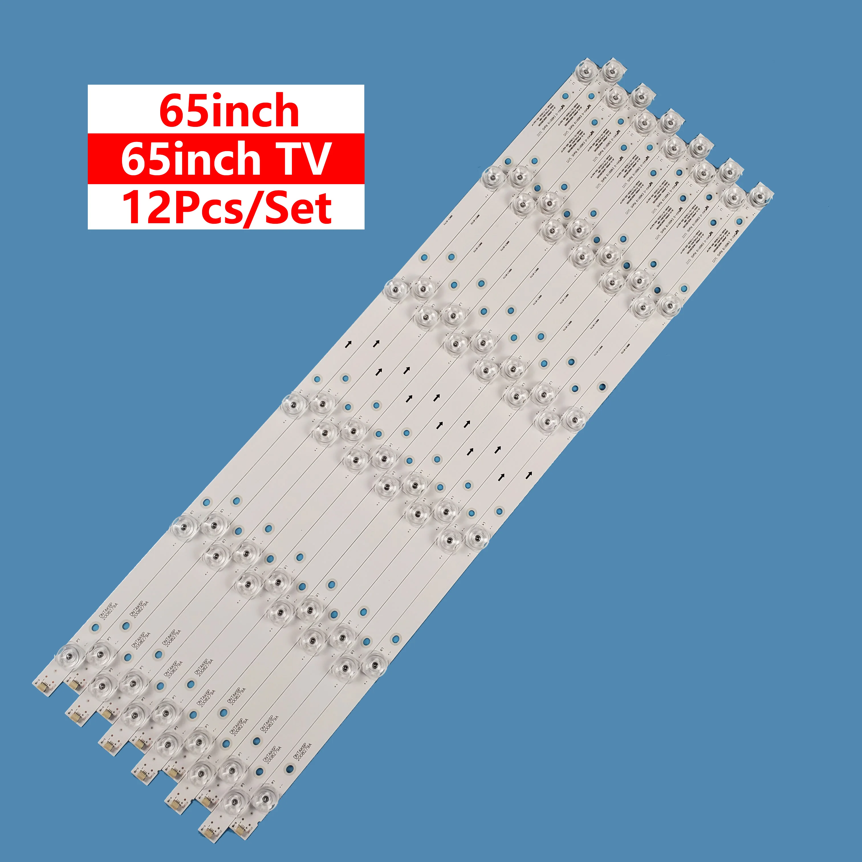 12pcs LED Backlight strip JS-D-JP65EK-062EC (80228) E65EK-P1000/600-2BN 6V/LED AKTV655 ND55KS4000 V650DJ6-C02 ND65KS4000 led bar