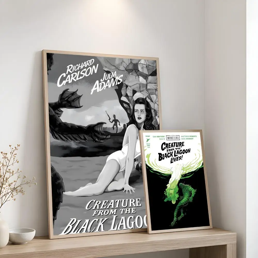 The C-Creature F-From The Black Lagoon Poster Home Artwork For Living Room Bedroom Office Dorm Apartment Gift