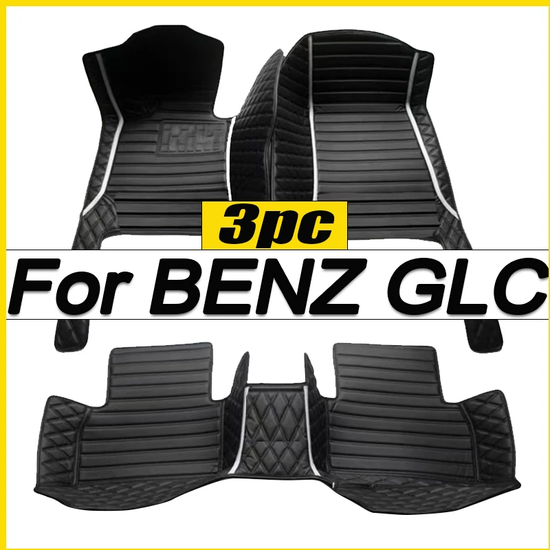 Car floor mats for BENZ GLC COUPE SUV X253 C253 2017 2018 2019 2020 2021 2022 2023 Custom auto foot Pads automobile carpet cover