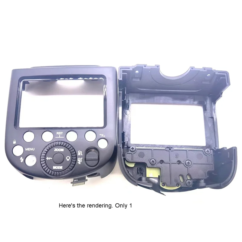 Speedlite Flash Rear Back Cover + Mode Function Selection Button Panel Accessories For Godox V1 Wheel Key Board No LCD Screen-AB