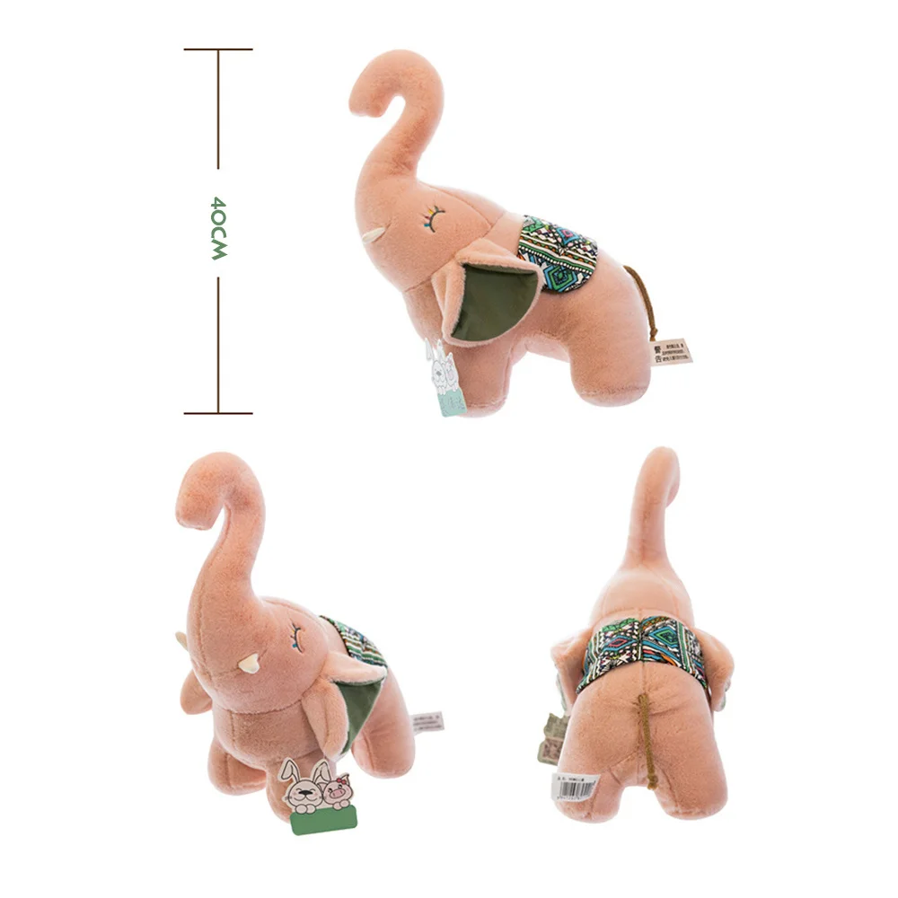 Juguetes de peluche, muñeco de elefante de dibujos animados, juguete de desarrollo educativo temprano