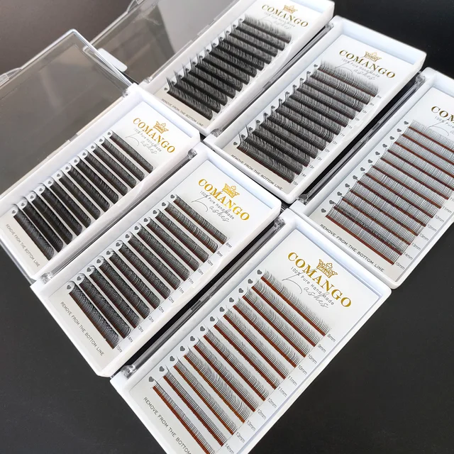 CoMango Flora Fairy 3D/5D/6D Eyelash Extensions 8-15Mix Wispy Spikes Eyelash Premade Volume Flowering Lashes Natural False Lash 6