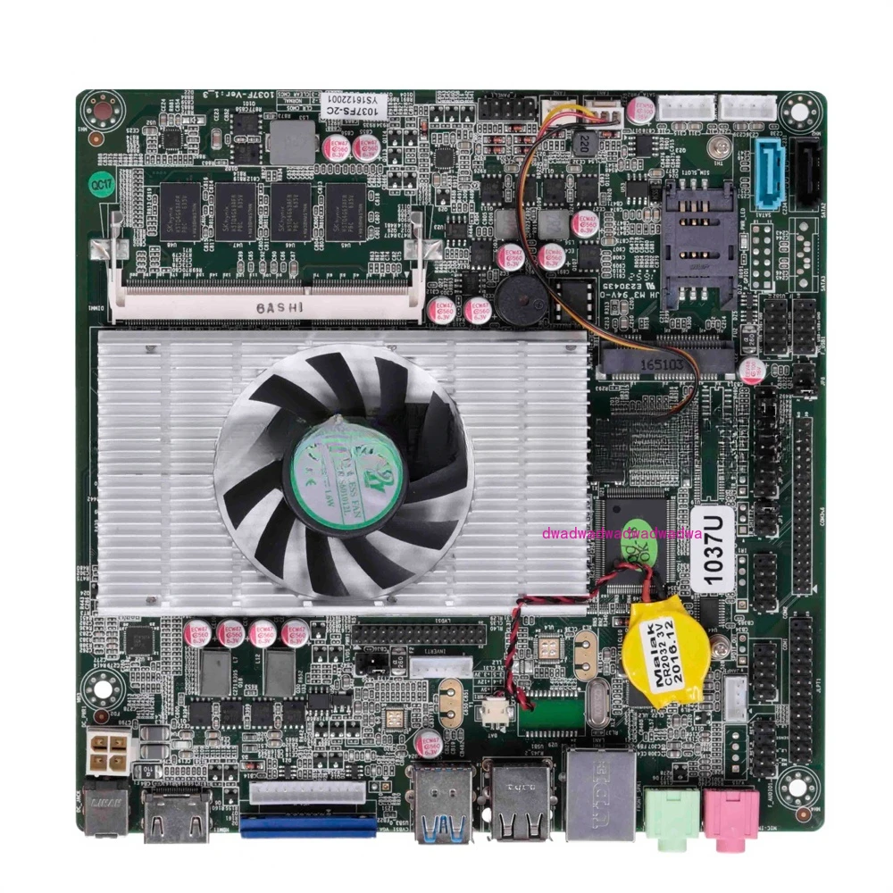 OEM/ODM 1037U VGA TV-out RS232 RJ45 Mini ITX Motherboard For Video Player,All In One Machine,ATM,TV BOX